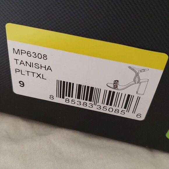 Badgley Mishka Womens Tanisha Block Glitter Heels. Size 9 NIB. - Picture 9 of 9